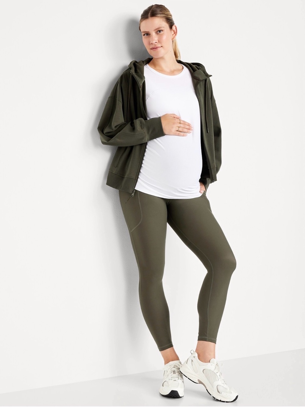 Maternity Olive Green Active Leggings